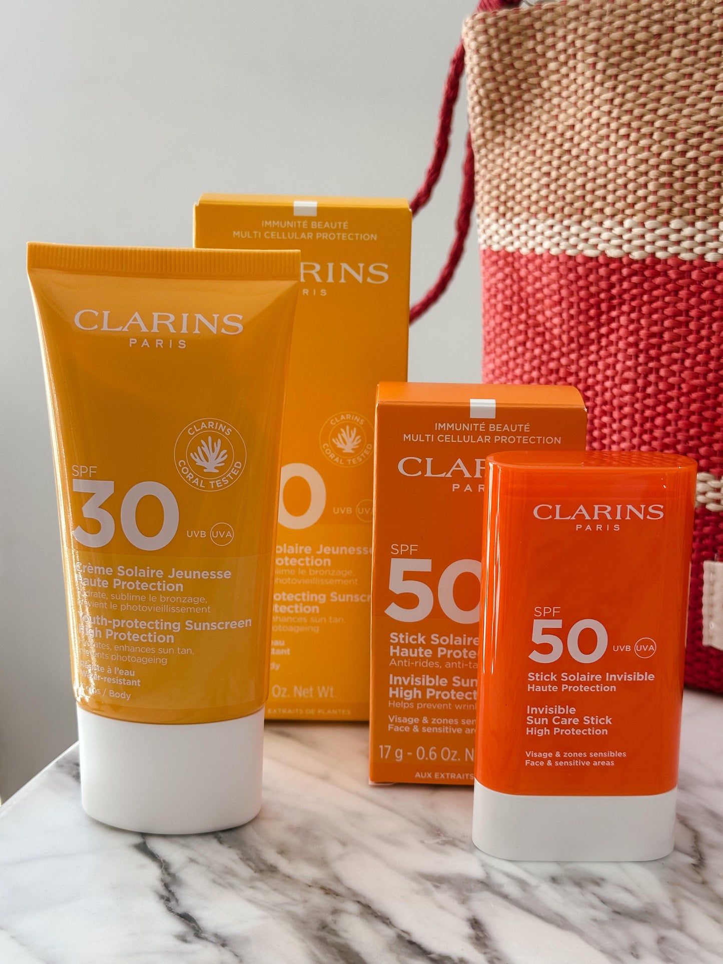 CLARINS Routine Anti-Age Solar Protection - Face & Body Set