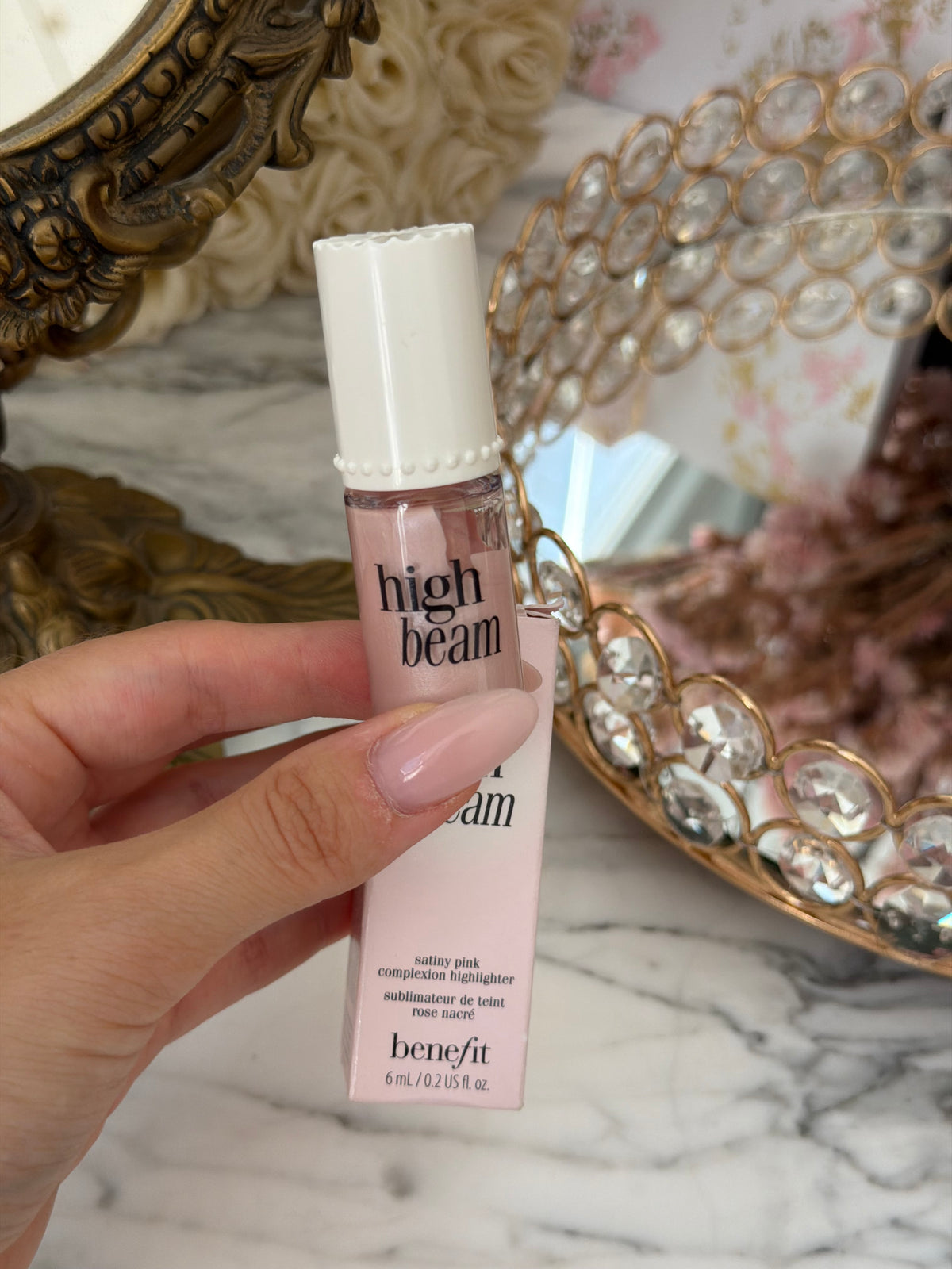 BENEFIT High Beam
Satiny Pink Complexion Highlighter