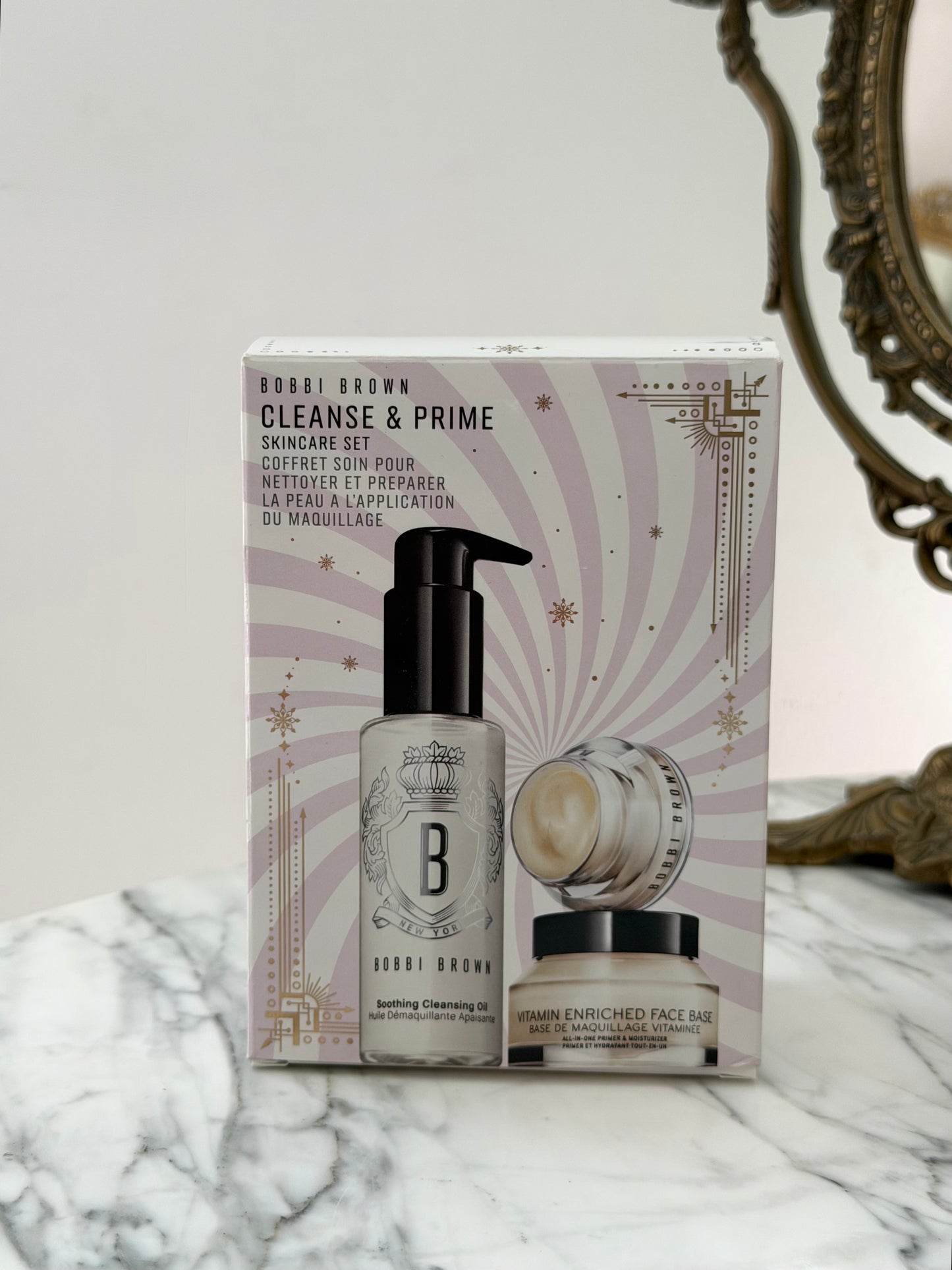 BOBBI BROWN Cleanse & Prime Skincare Gift Set (Face Primer + Eye Primer + Cleansing Oil)