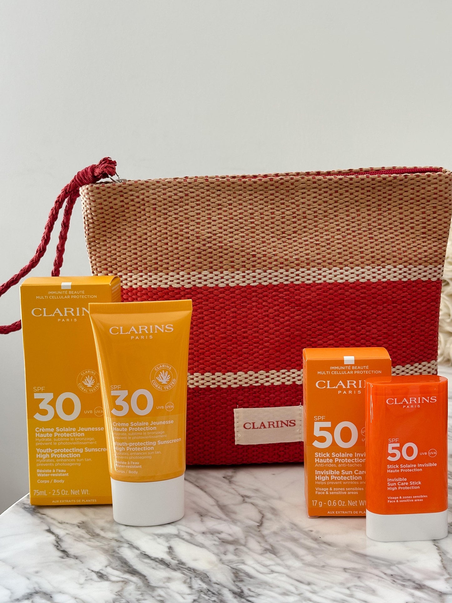CLARINS Routine Anti-Age Solar Protection - Face & Body Set