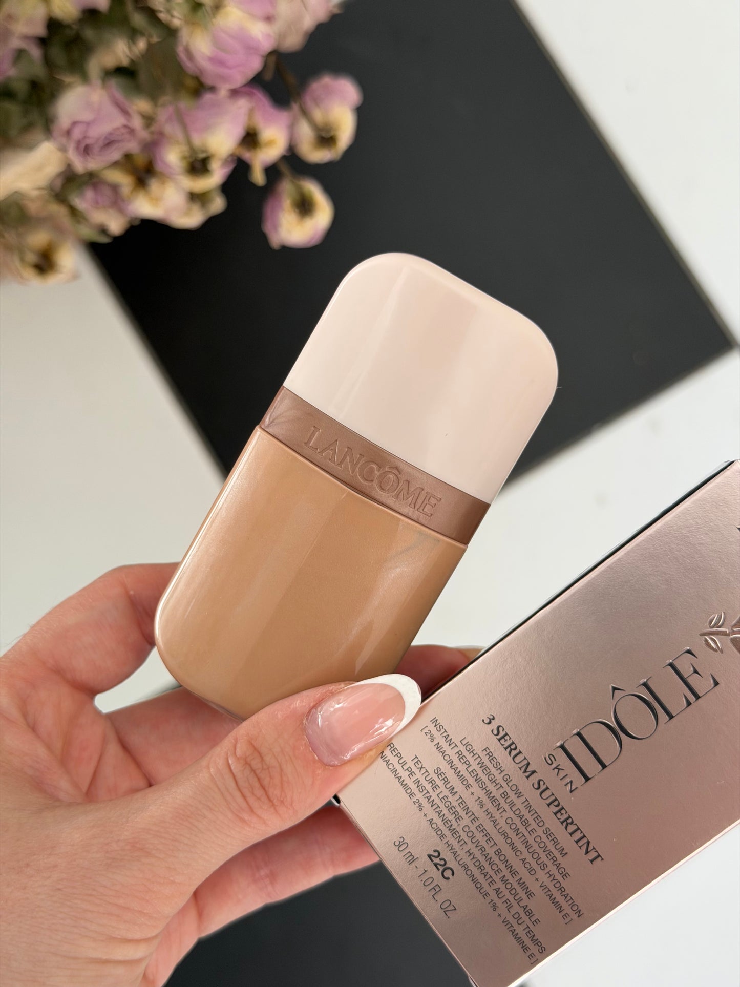 LANCÔME Idôle Skin 3 Serum Supertint Fresh Glow Foundation (22C)