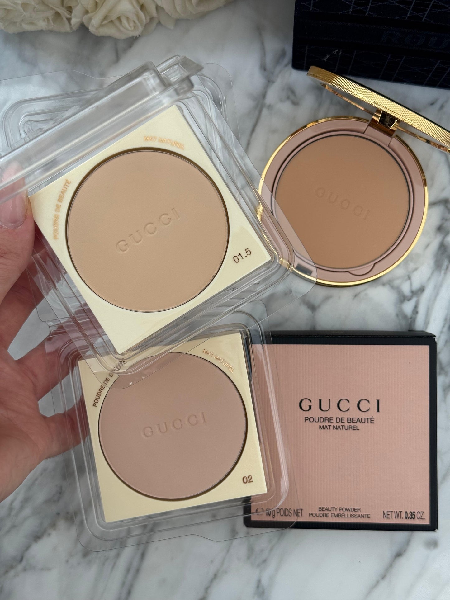 GUCCI Poudre De Beauté Mat Naturel - Face Powder (01.5)