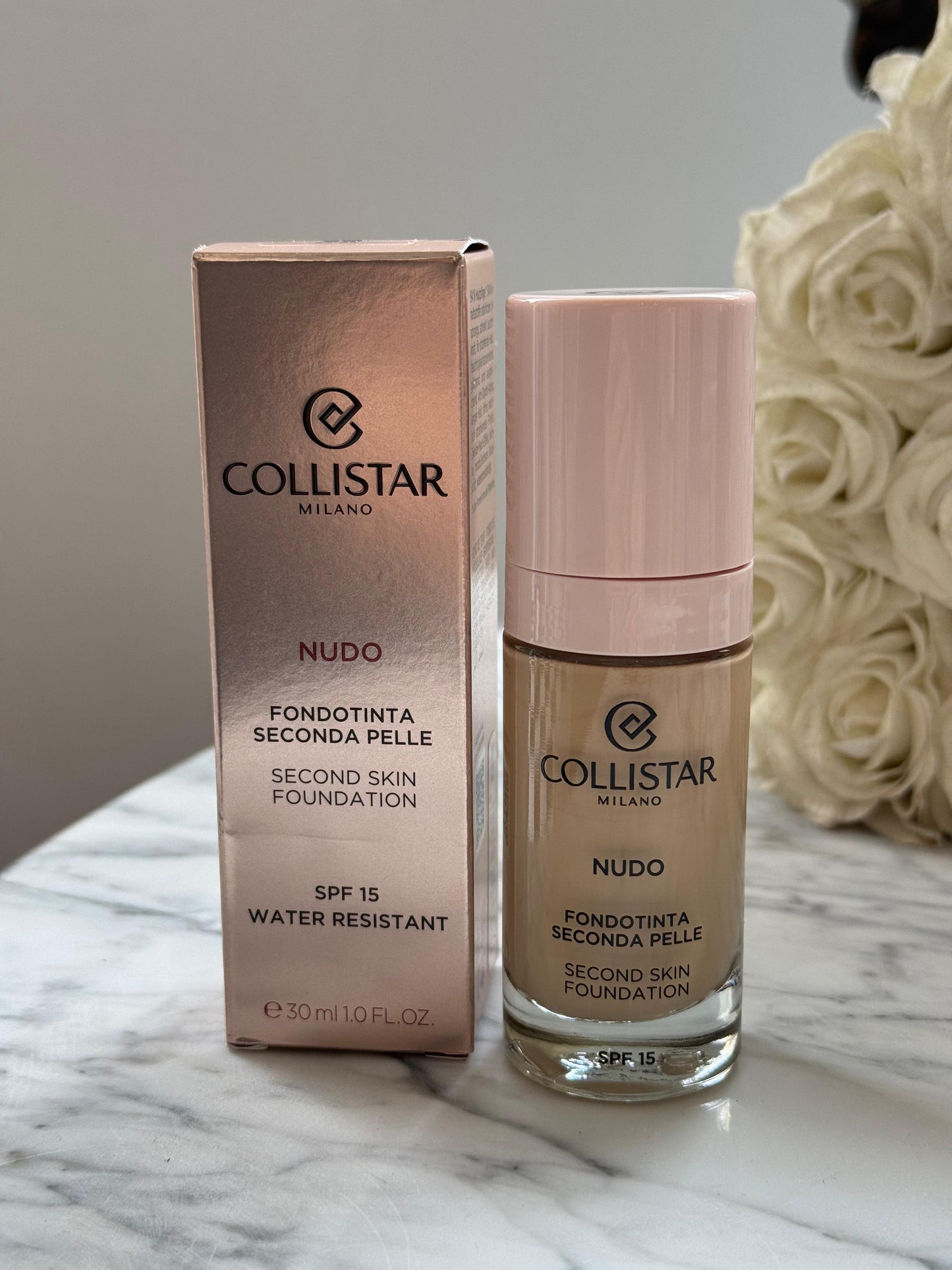 COLLISTAR
Nudo (3N) Second Skin Foundation
Water Resistant - SPF15