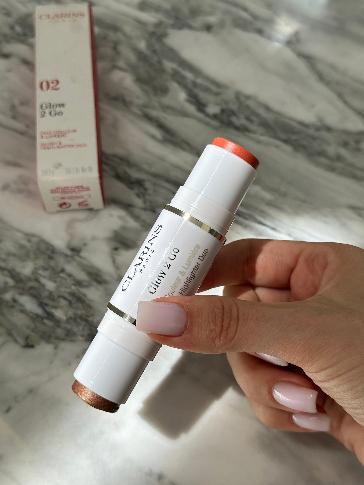 CLARINS Glow 2 Go Blush & Highlighter Duo