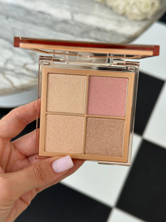 HUDA BEAUTY Mini Obsessions Highlighter Face Palette - Light Glow