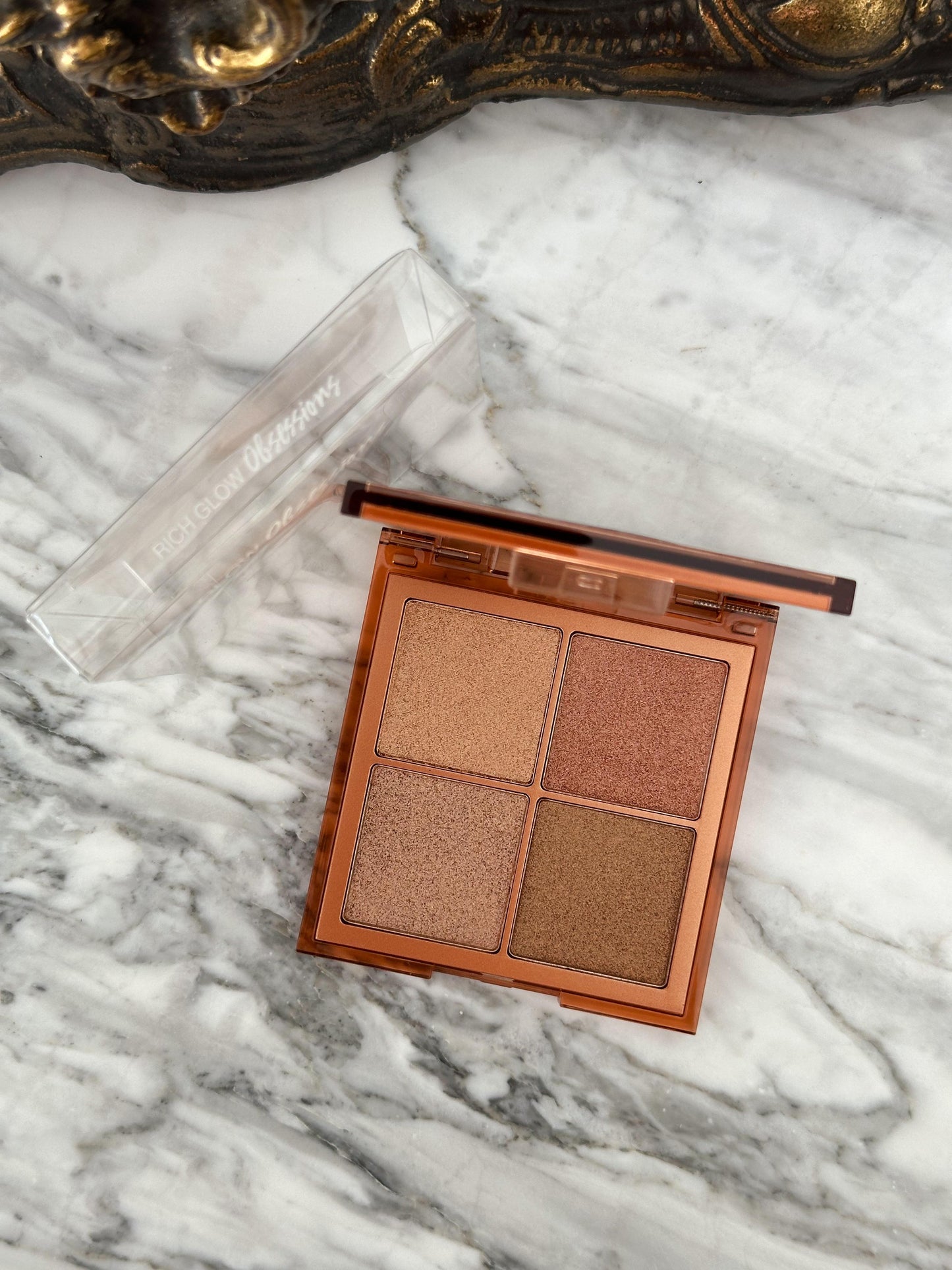 HUDA BEAUTY Mini Obsessions Highlighter Face Palette - Rich Glow