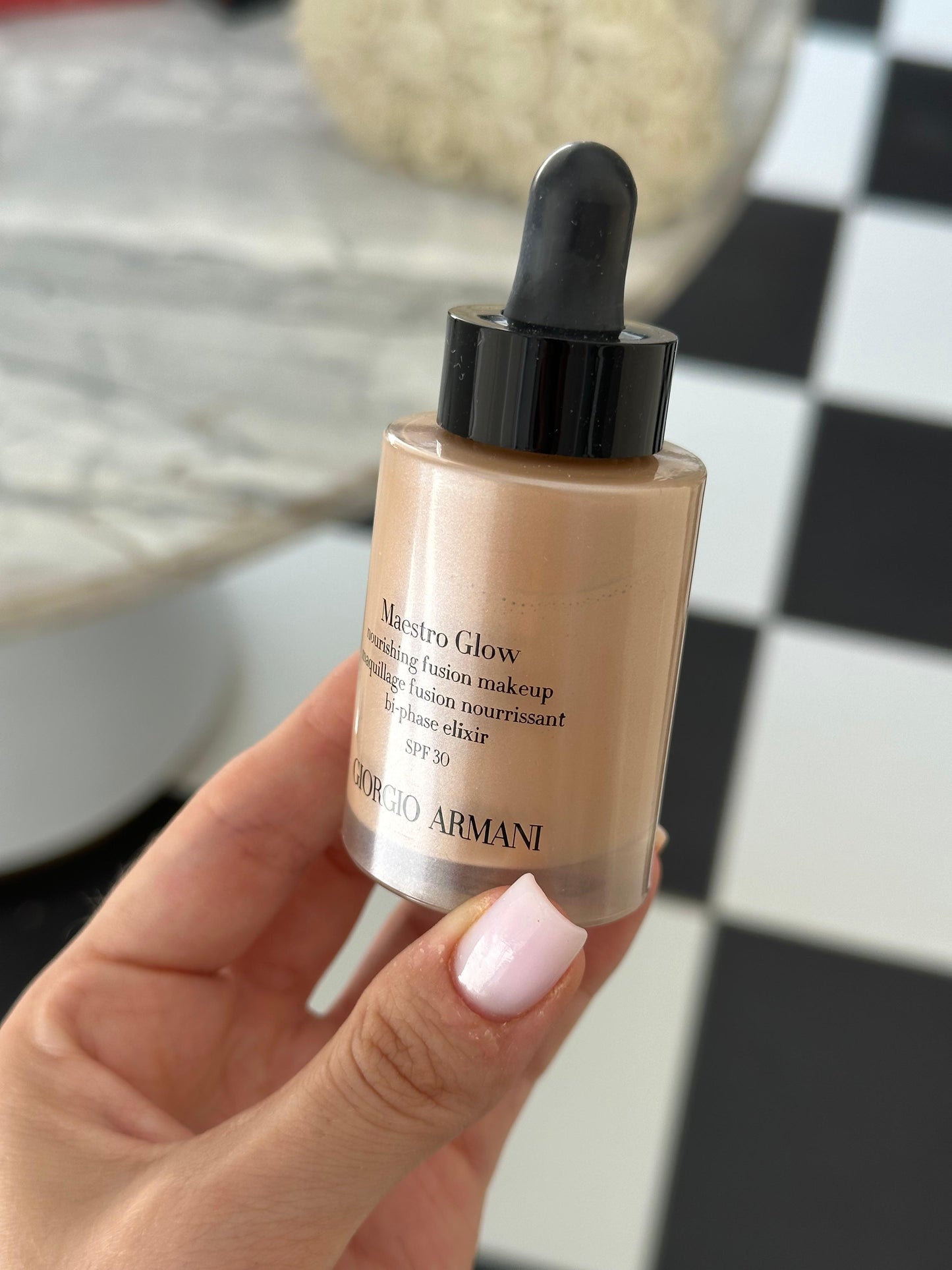 ARMANI Maestro Glow Nourishing Fusion Makeup SPF30 - Bi-Phase Elixir