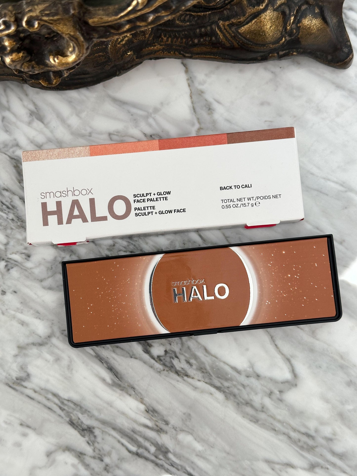 SMASHBOX Halo Sculpt + Glow Contour, Blush+ Highlighter Palette With Vitamin E