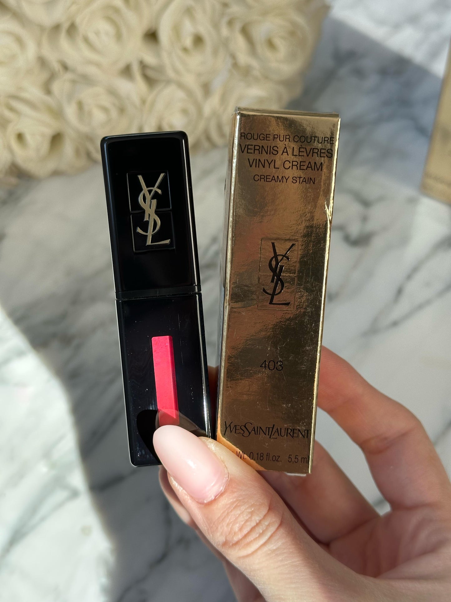 YSL Vernis À Lèvres - Glossy Stain Longwear Lipstick (403)