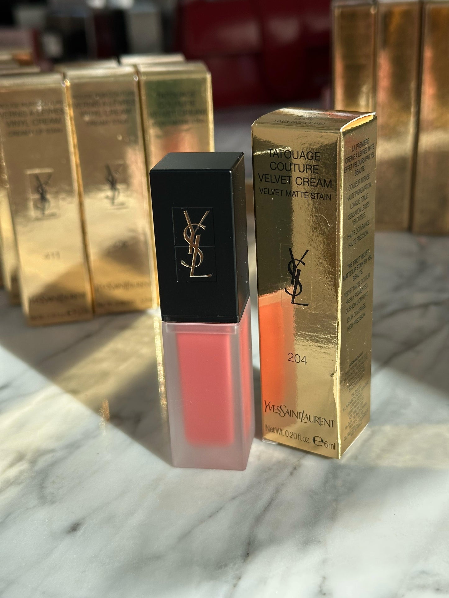 YSL Tatouage Couture Velvet Cream Liquid Lipstick (204)