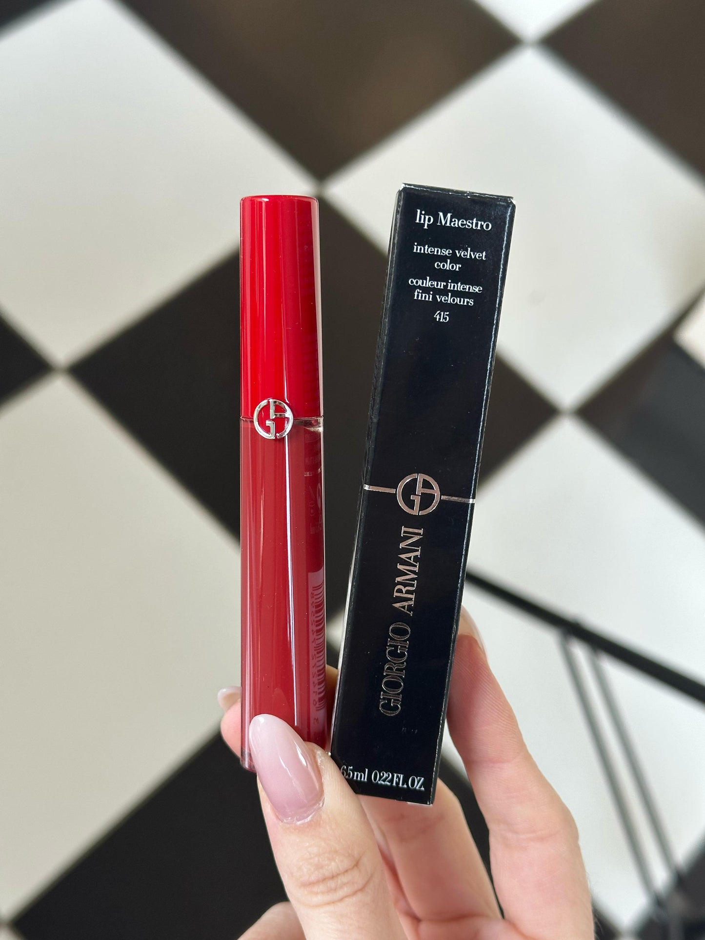 ARMANI Lip Maestro Velvet Liquid Lipstick (415)