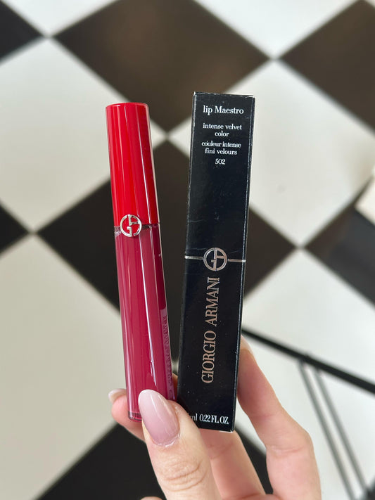 ARMANI Lip Maestro Velvet Liquid Lipstick (502)