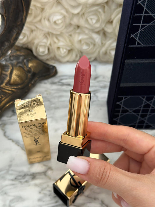 YSL Rouge Pur Couture Satin Colour Lipstick (N8)
Long-Lasting Comfort Smoothing Lip Care