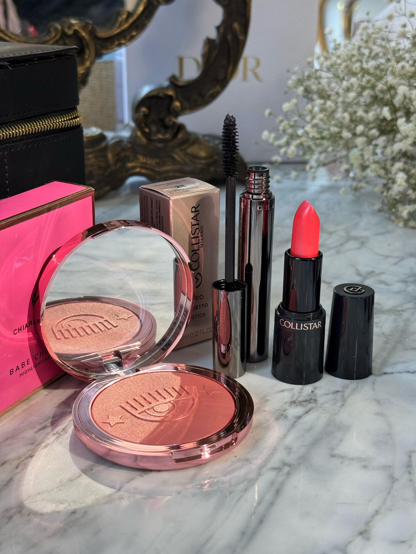 CHIARA Blush + CHANTECAILLE Mascara + COLLISTAR Lipstick Set 5.000ALL