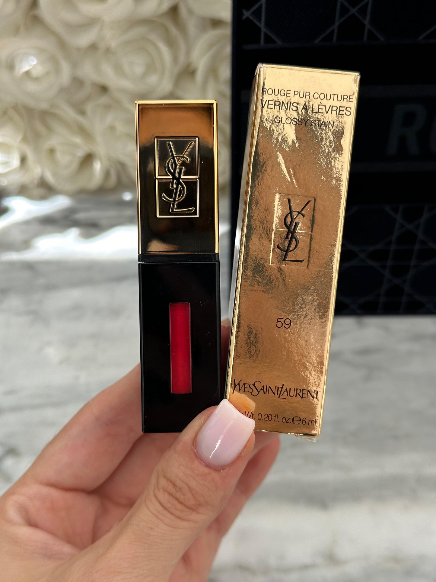 YSL Vernis À Lèvres - Glossy Stain Longwear Lipstick (59)