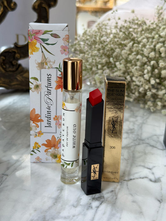 YSL Lipstick + JARDIN White Oud Set 4.000ALL