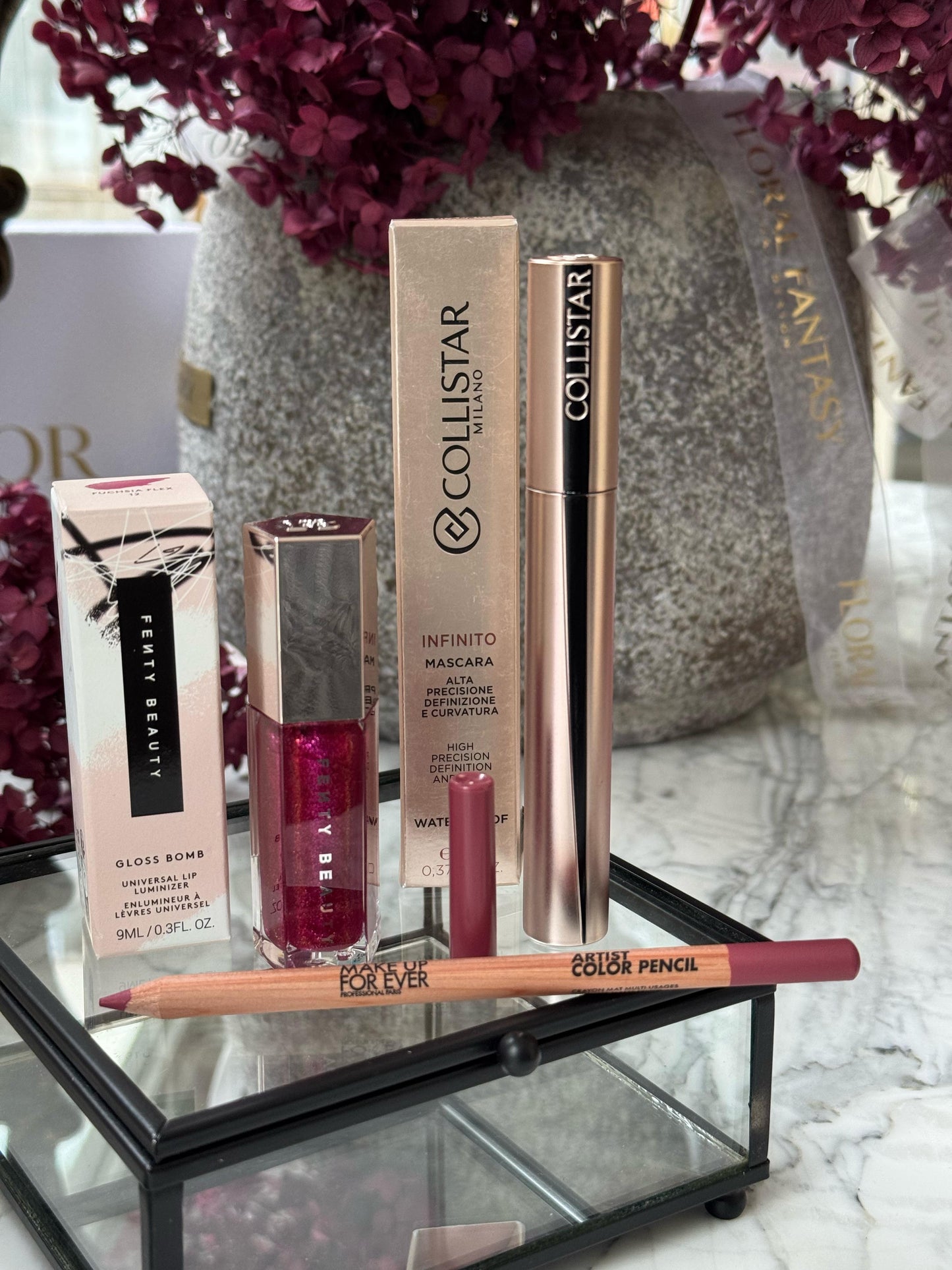 FENTY Gloss + MAKE UP FOR EVER + COLLISTAR Mascara Set 5.000ALL