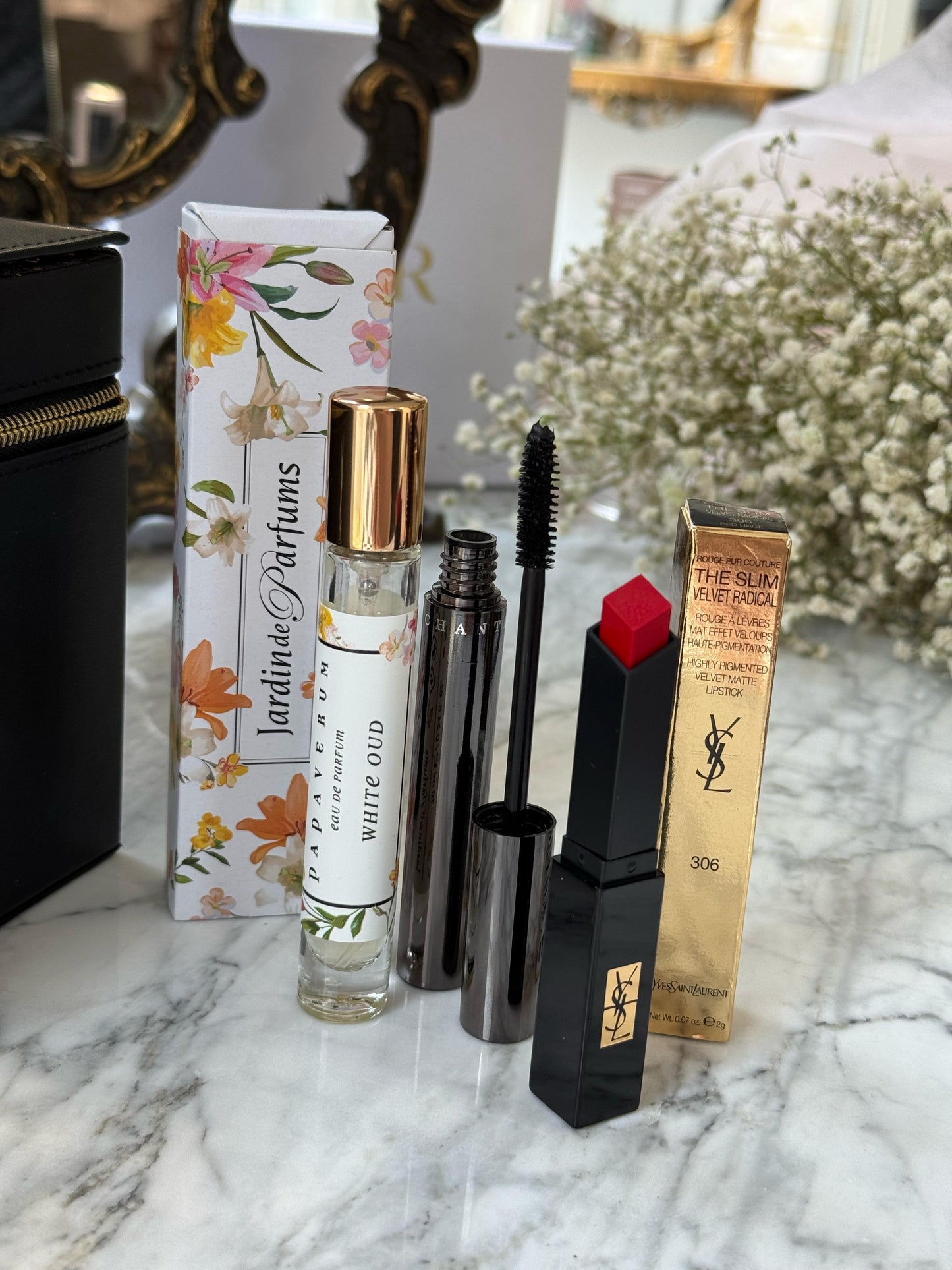 CHANTECAILLE Mascara + YSL Lipstick + JARDIN White Oud Set 5.500ALL