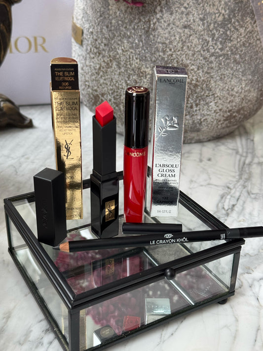 YSL Lipstick + CHANEL Eye Liner + LANCOME Gloss Set 5.000ALL