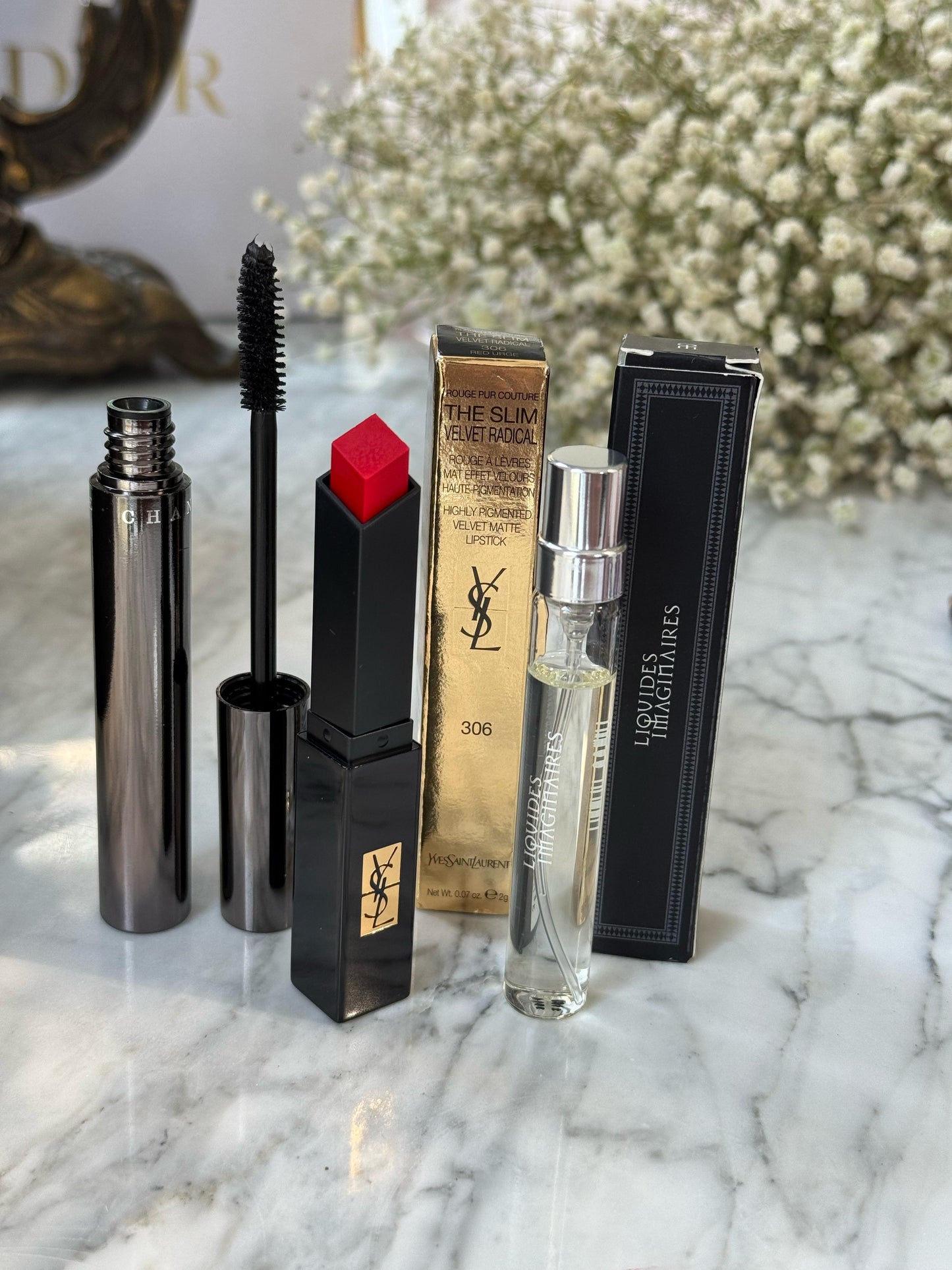 CHANTECAILLE Mascara + YSL Lipstick + LIQUIDES Imaginaires Set 5.500ALL
