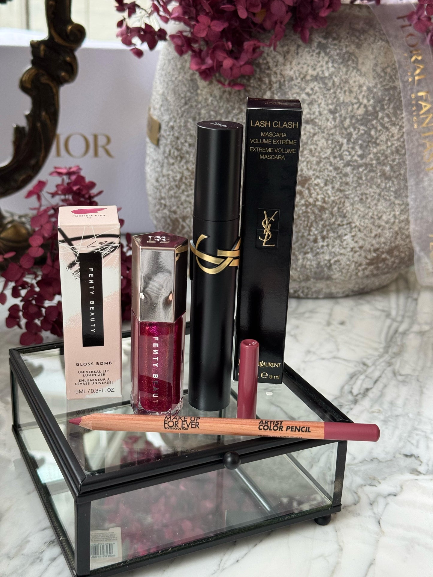 FENTY Gloss + MAKE UP FOR EVER + YSL Mascara Set 7.000ALL