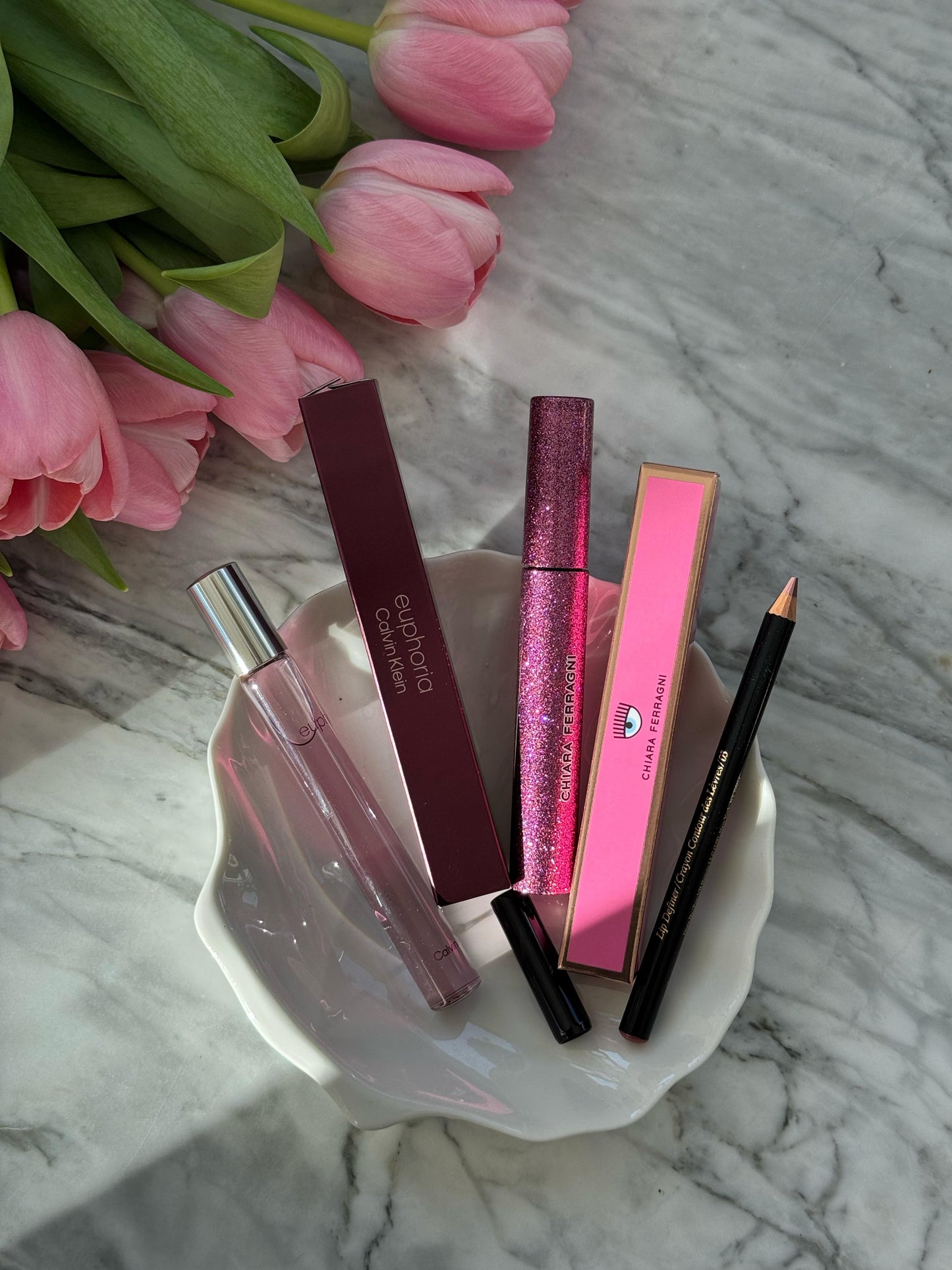 CK Euphoria + CHIARA Mascara + BECKHAM Lip Pencil Set 3.500ALL