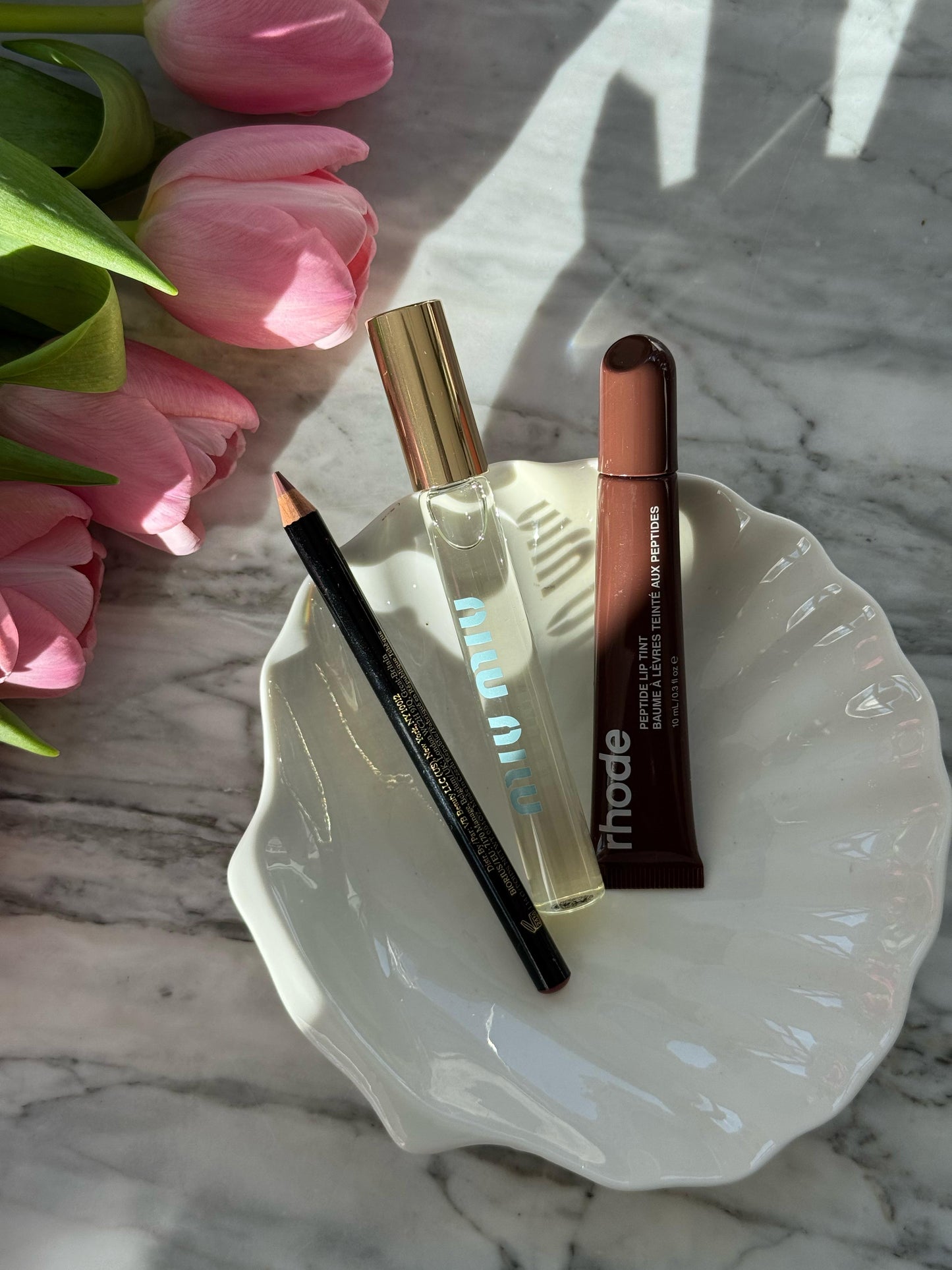 MIU MIU + RHODE Espresso + BECKHAM Lip Pencil Set 3.500ALL