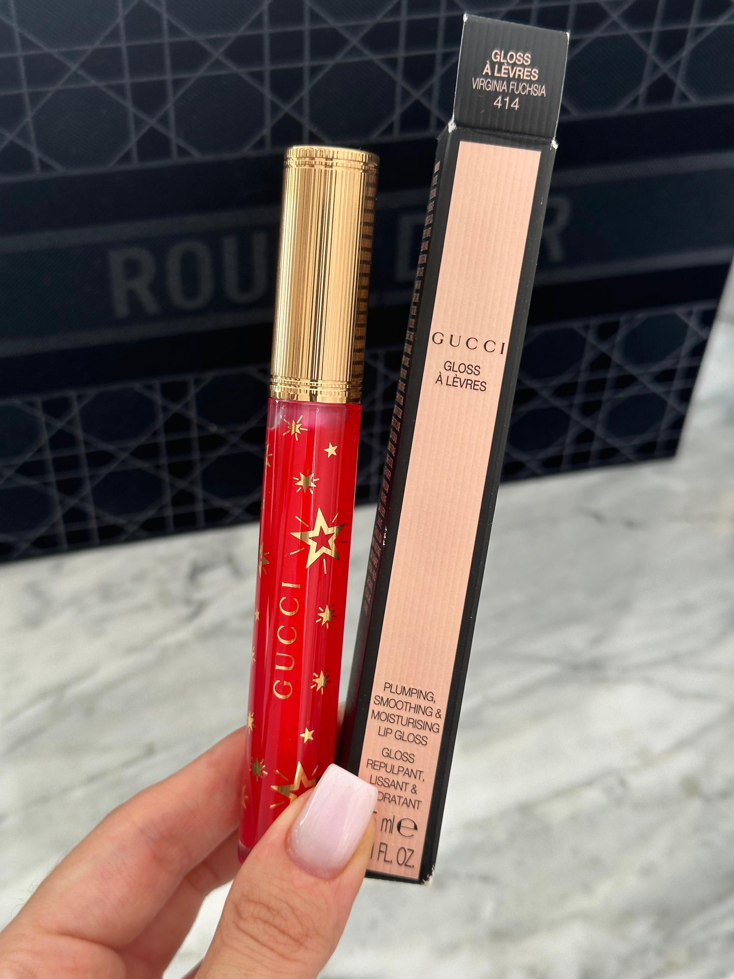 GUCCI Rouge Á Lévres Liquid Mat Lipstick - Gloss Repulpant, Lissant & Hydratant (414)