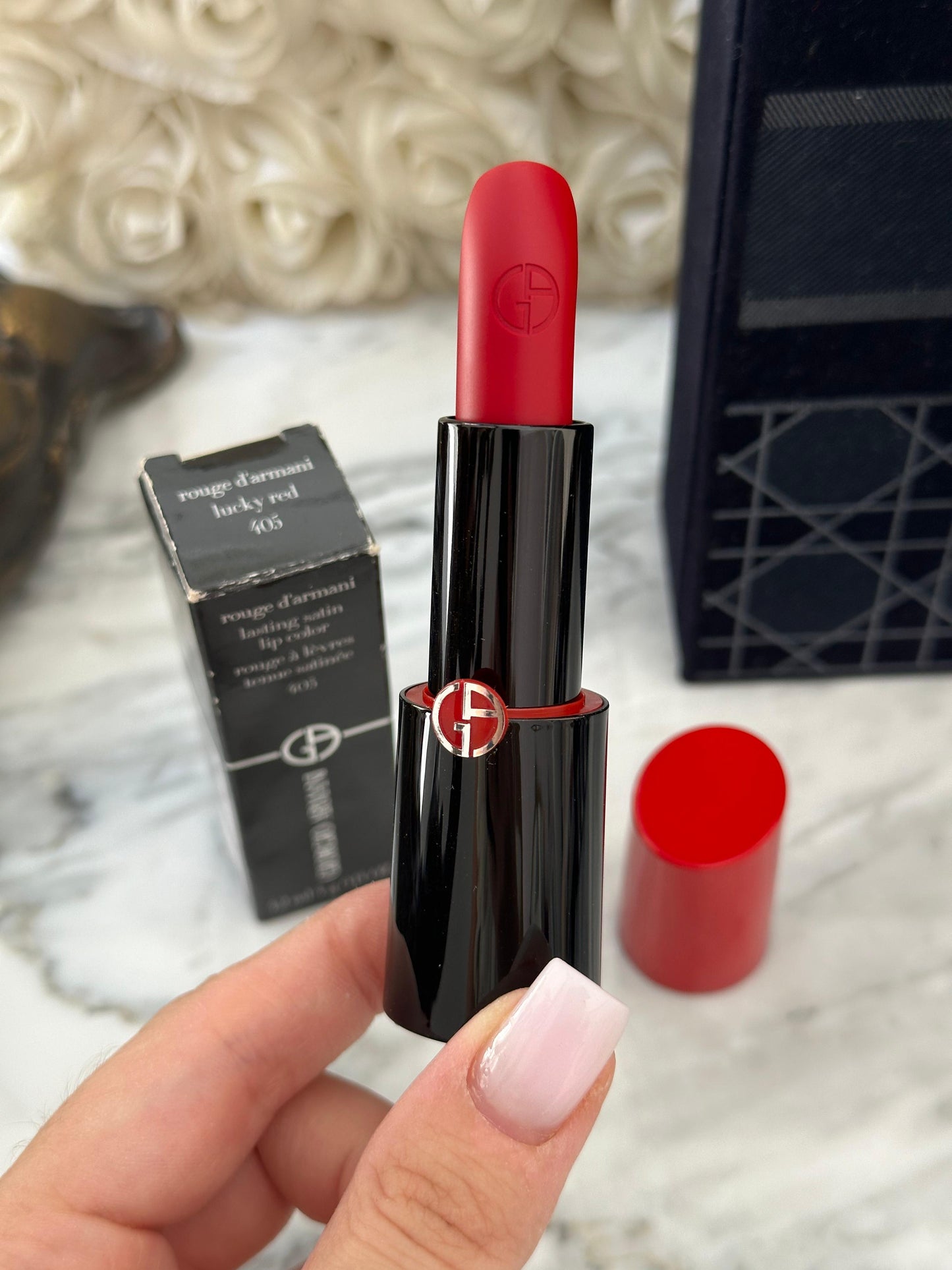 ARMANI Rouge D’Armani Matte/Sheer/Satin Lipstick (405)