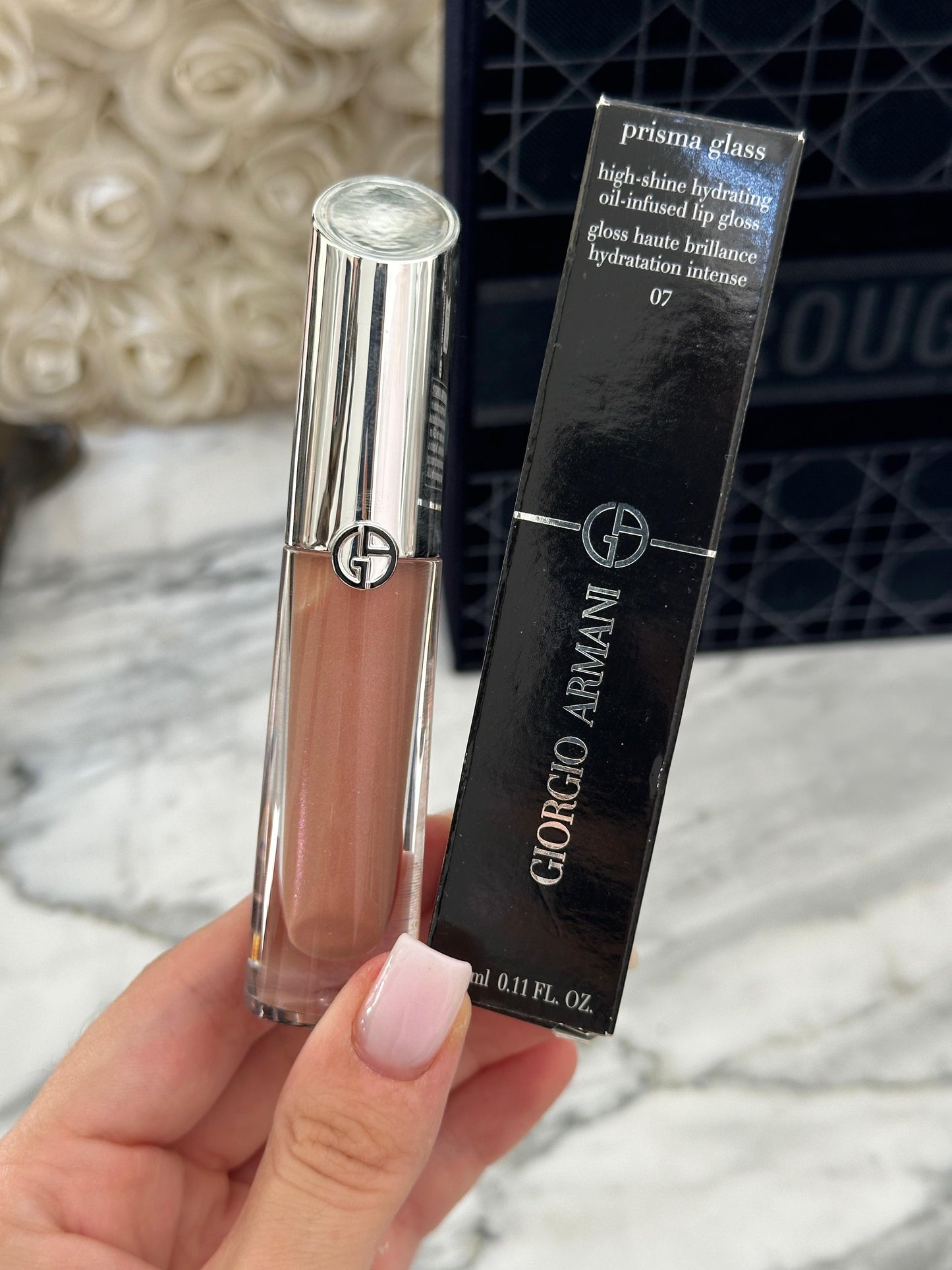 ARMANI Prisma Glass Lip Gloss High-Shine Hydrating (07)