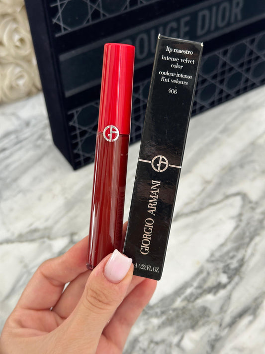 ARMANI Lip Maestro Velvet Liquid Lipstick (406)