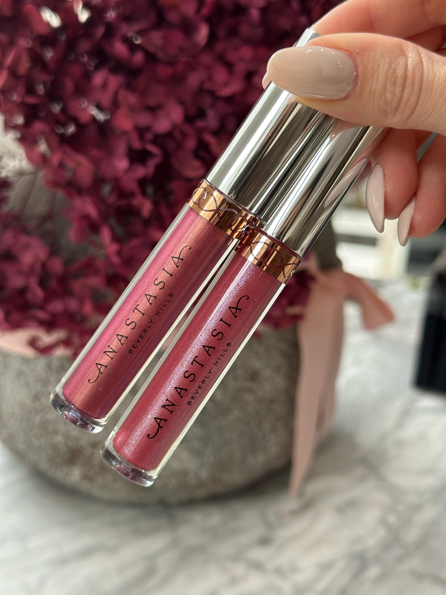 ANASTASIA BEVERLY HILLS Lip Gloss Duo (Metallic Rose/St.Tropez)