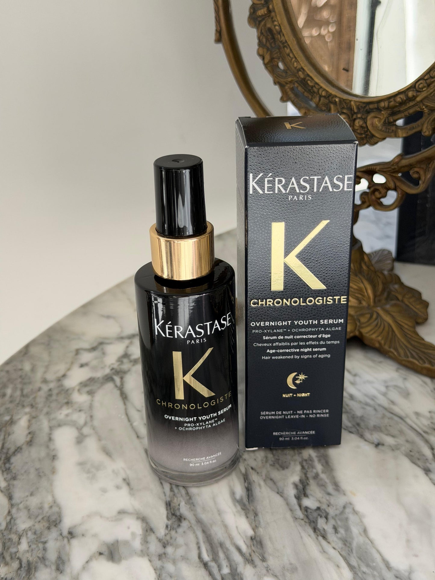KERASTASE Chronologiste Overnight Youth Serum
Luxurious Overnight Age-Corrective Leave-In Hair Serum