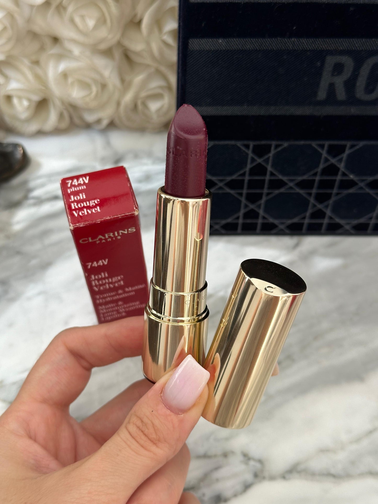 CLARINS Joli Rouge - Moisturizing Long Wearing Lipstick (744V)