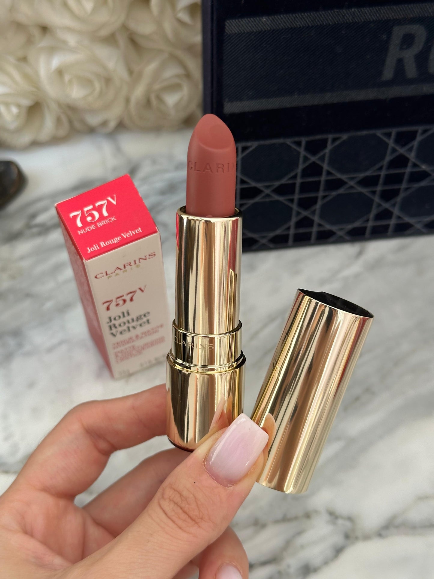 CLARINS Joli Rouge - Moisturizing Long Wearing Lipstick (757V)