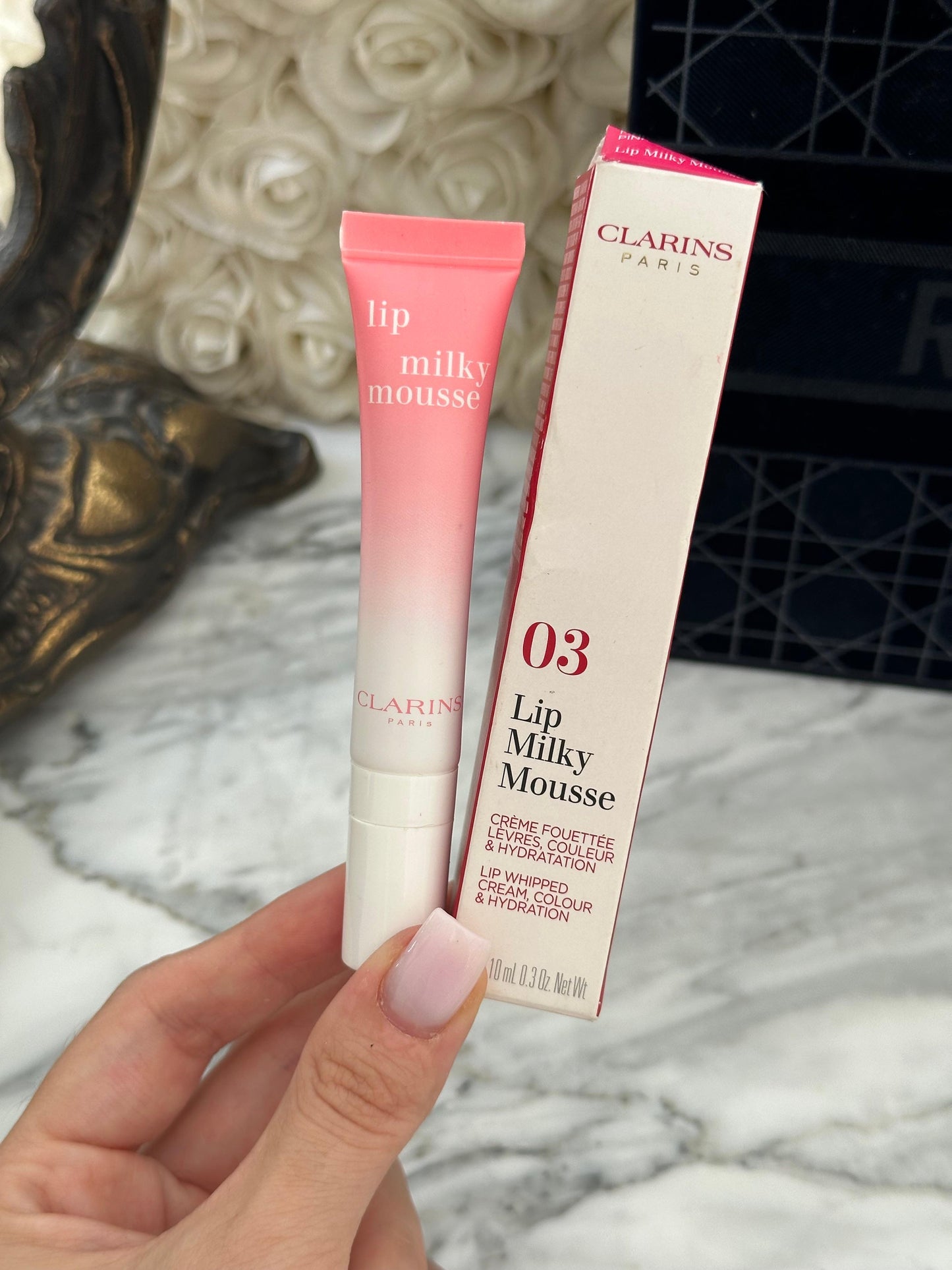 CLARINS Lip Milky Mousse - Cream, Color & Hydration