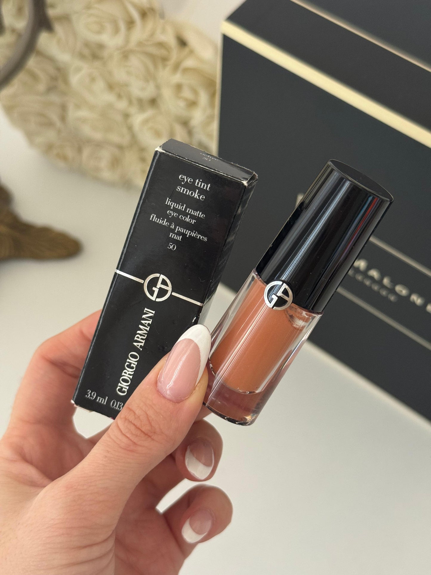 ARMANI Eye Tint Smoke Long-Lasting Liquid Matte Eyeshadow (50 Ochre)