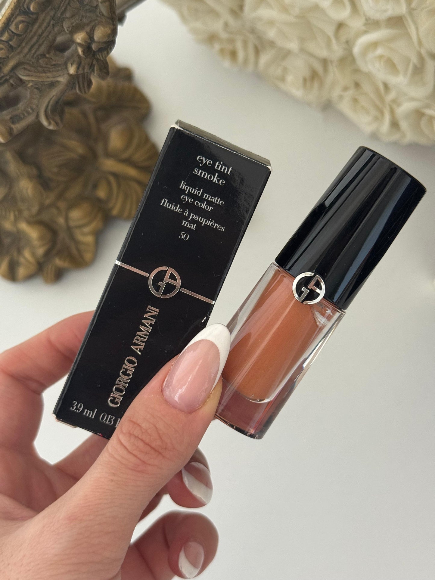 ARMANI Eye Tint Smoke Long-Lasting Liquid Matte Eyeshadow (50 Ochre)