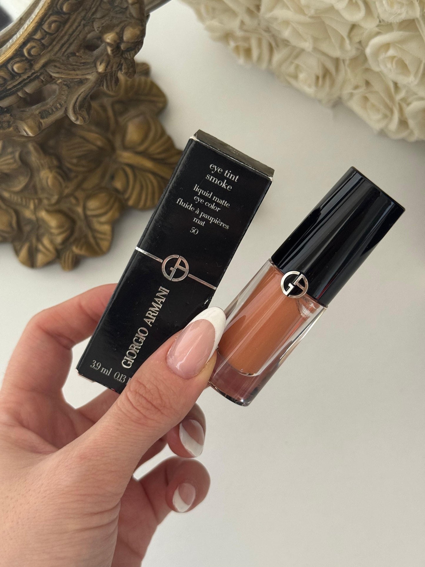 ARMANI Eye Tint Smoke Long-Lasting Liquid Matte Eyeshadow (50 Ochre)