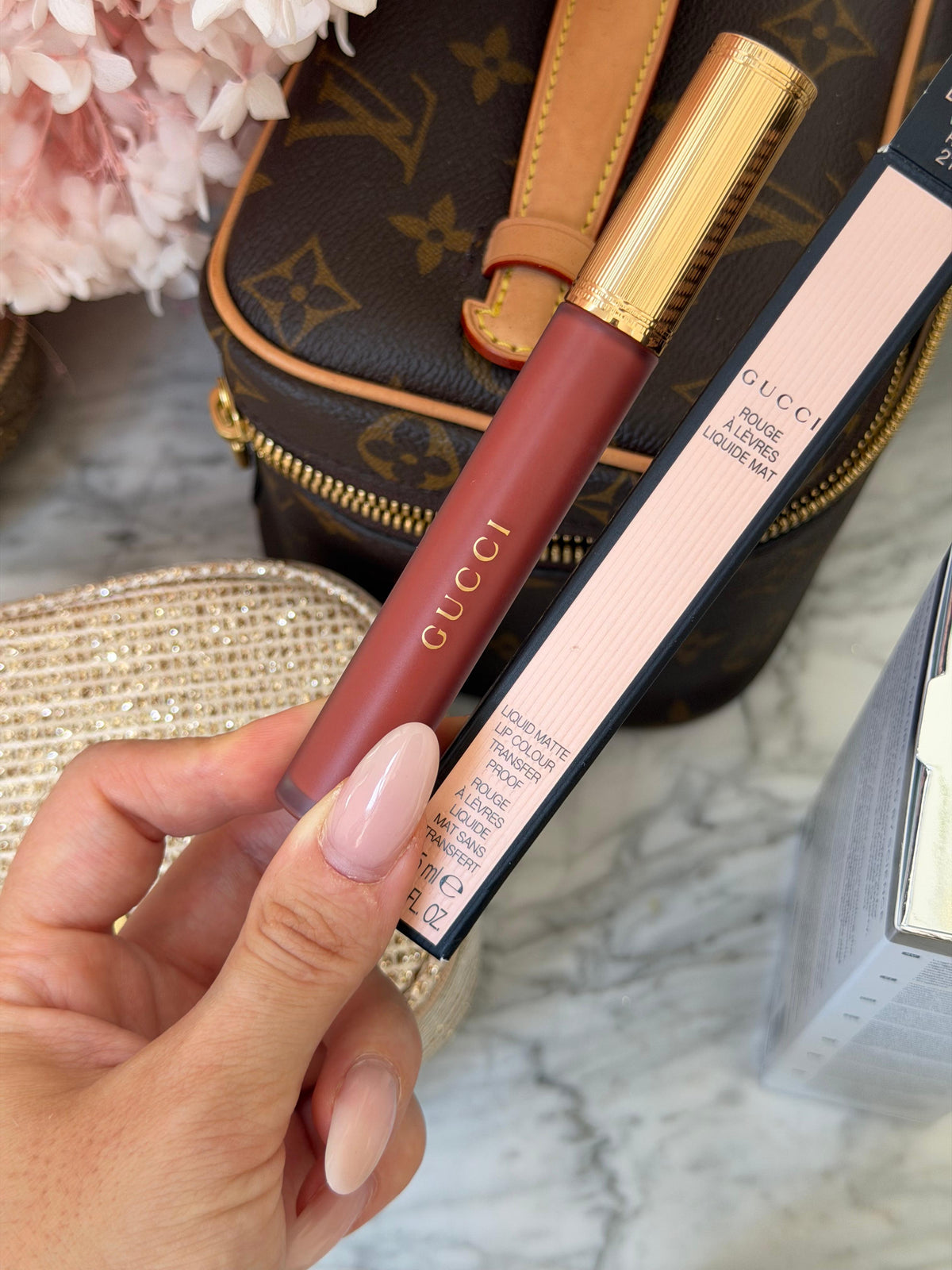 GUCCI Rouge Á Lévres Liquid Mat Lipstick - Gloss Repulpant, Lissant & Hydratant (217)