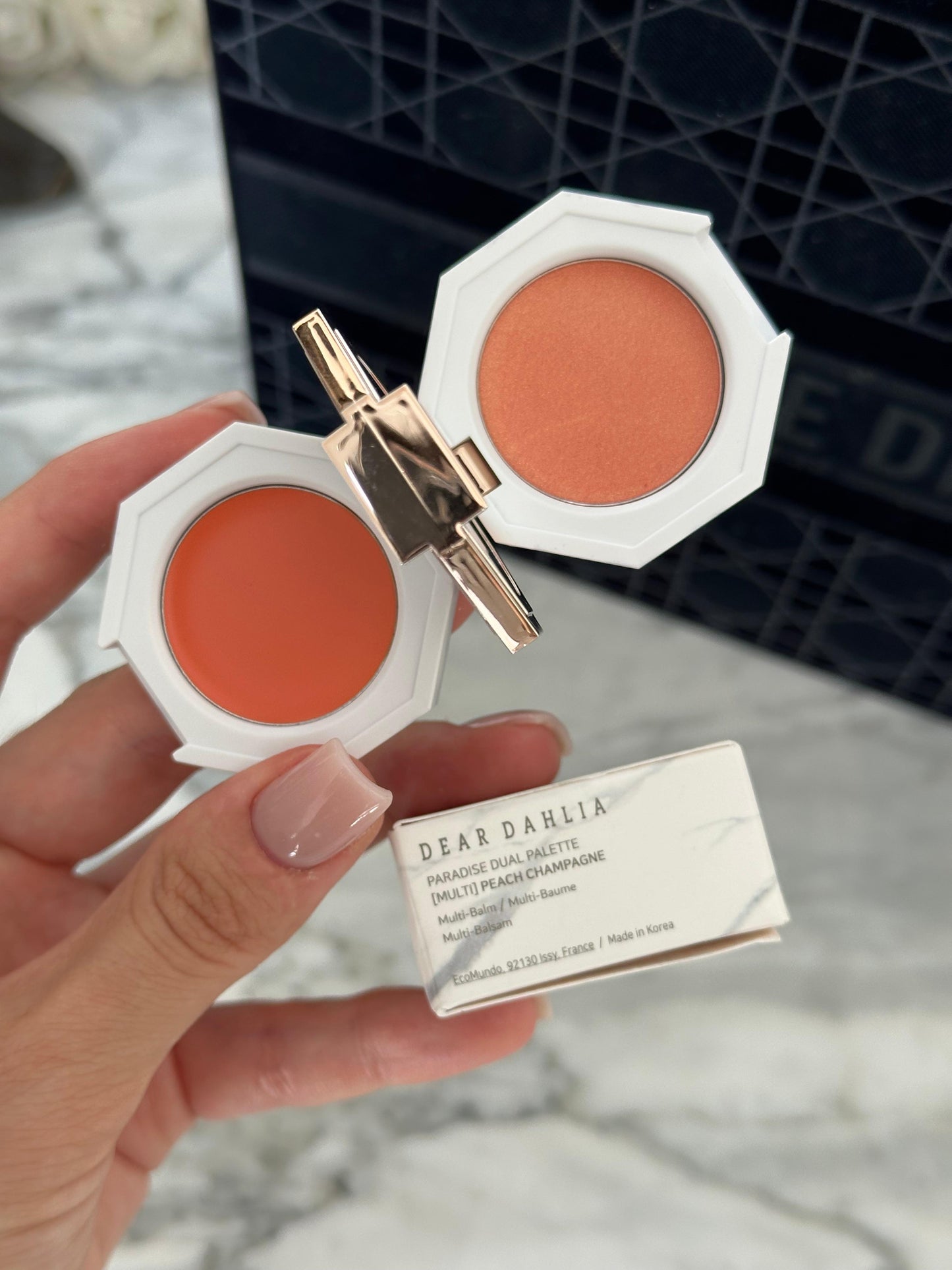 DEAR DAHLIA Paradise Dual Palette - Multi Balm - Peach Champagne