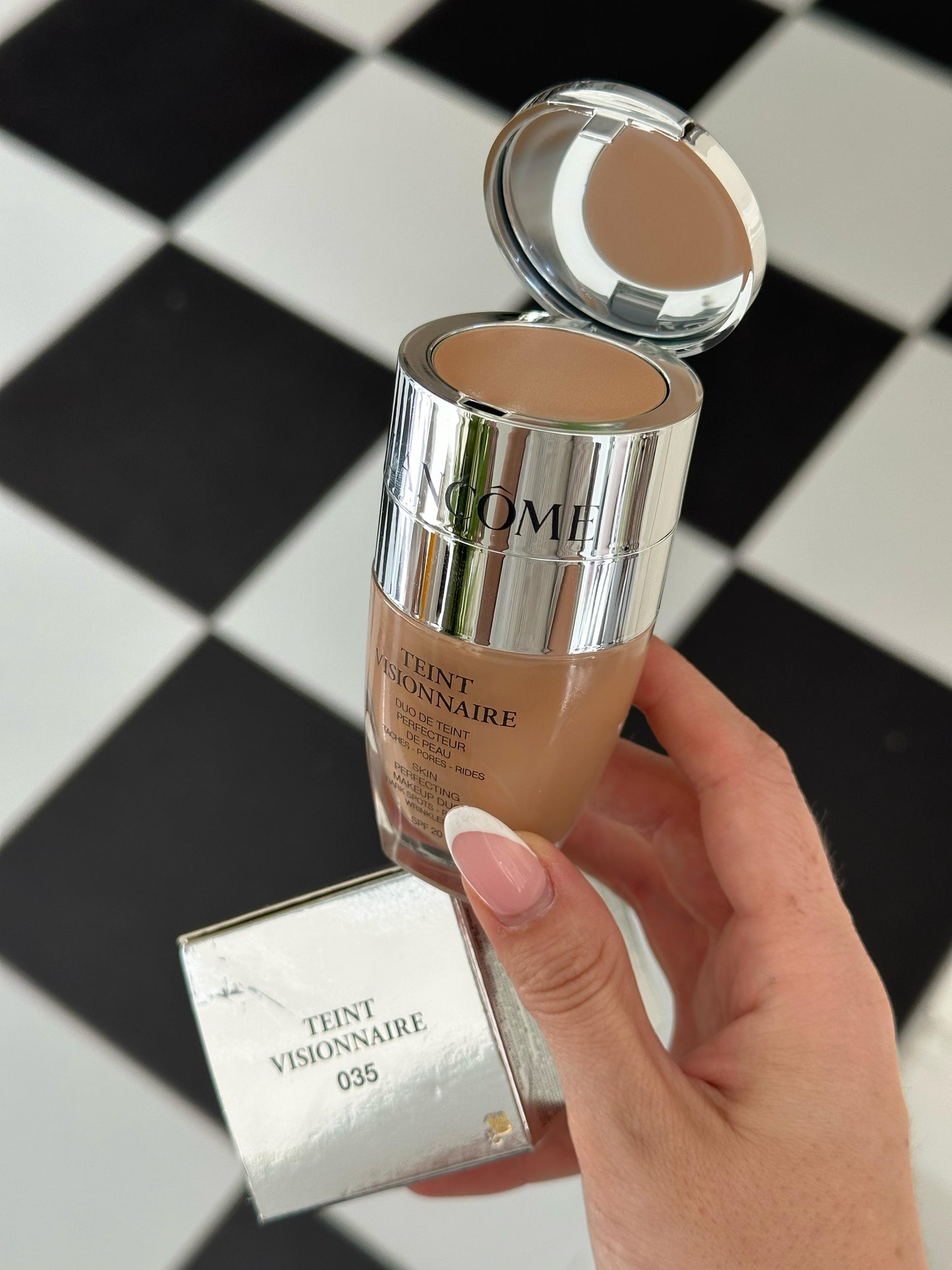 LANCÔME Teint Visionnaire
Skin Perfecting Foundation Makeup Duo - Dark Spotes, Pores, Wrinkles