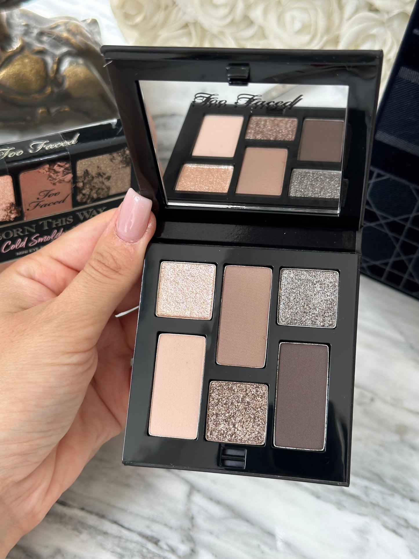 TOO FACED Born This Way Mini Eye Shadow Palette - Cold Smolder Nudes