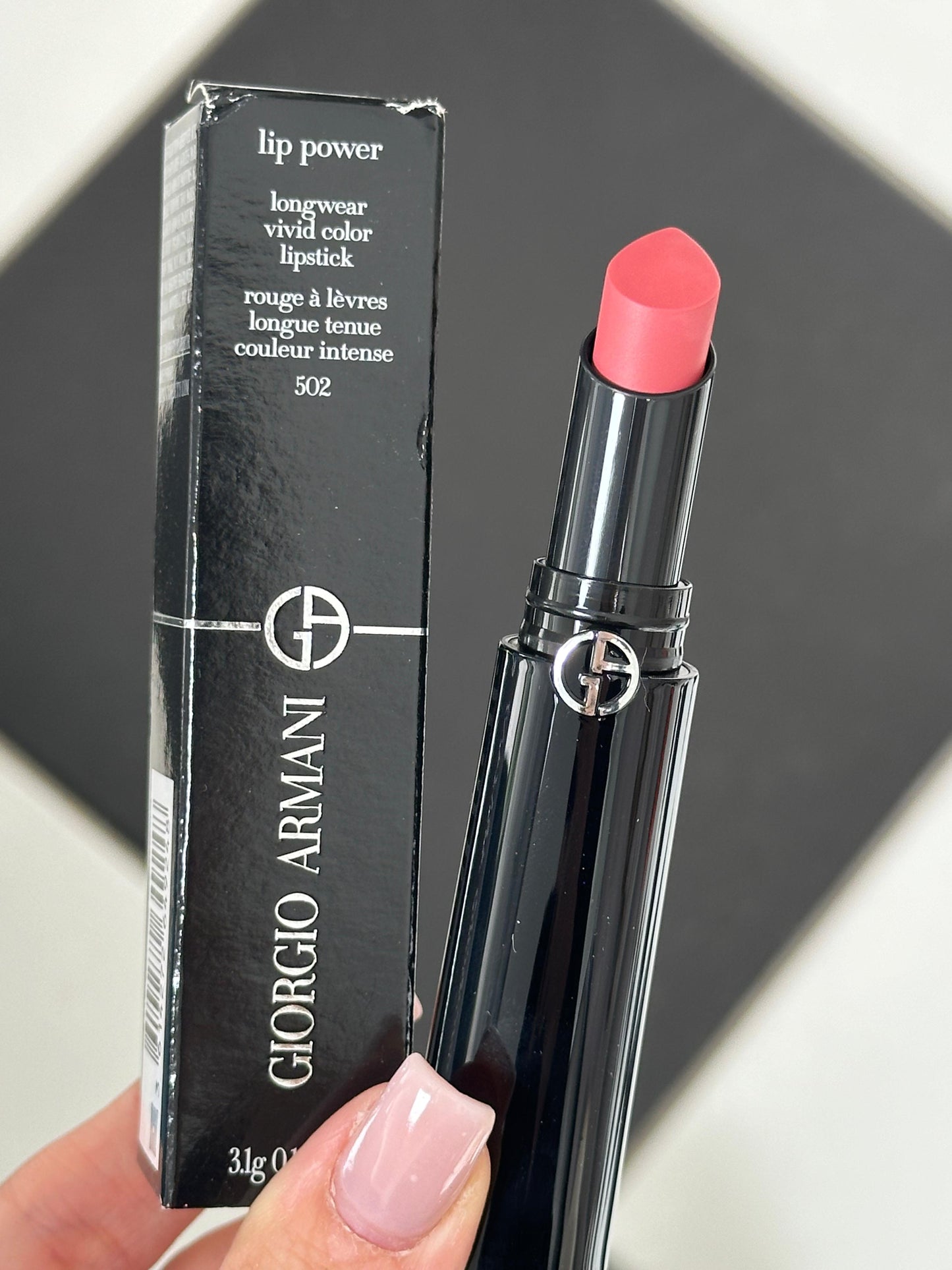 ARMANI Lip Power Longwear Vivid Color Lipstick (502)