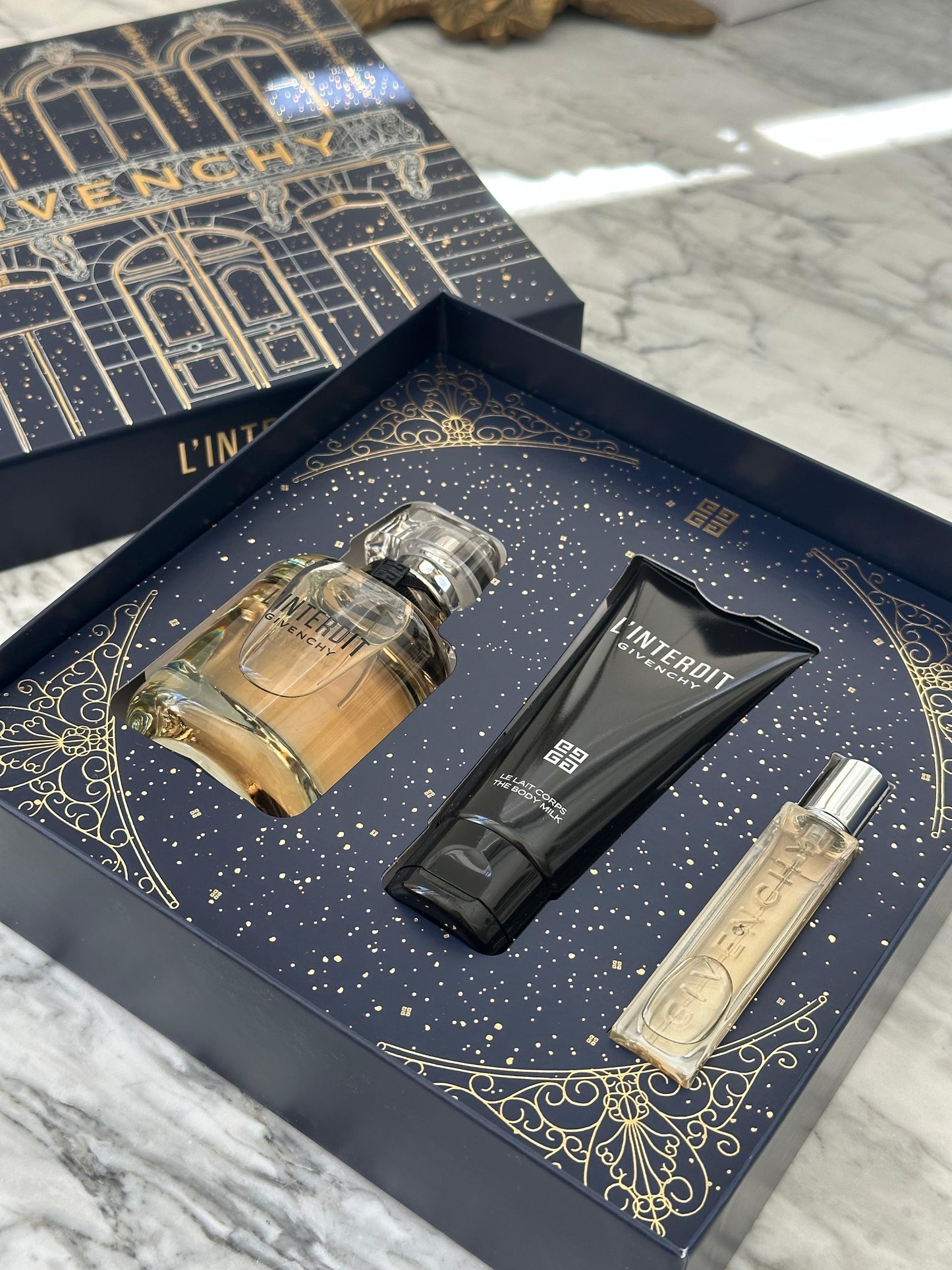 GIVENCHY L’Interdit Eau de Parfum 80ml Gift Set (Body Milk 75ml + Travel Spray 12.5ml)