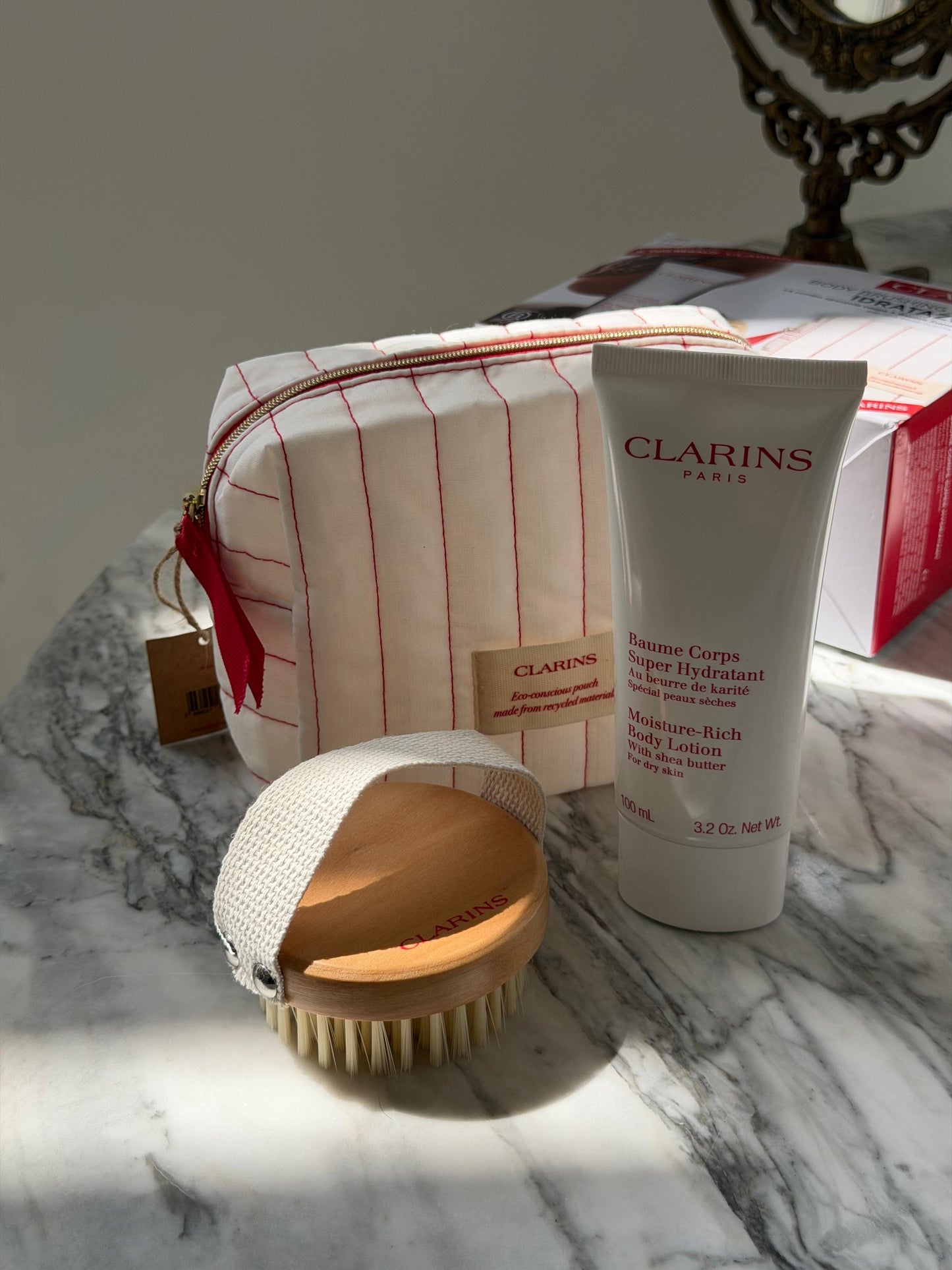 CLARINS Body Brushing Combo Skincare Set