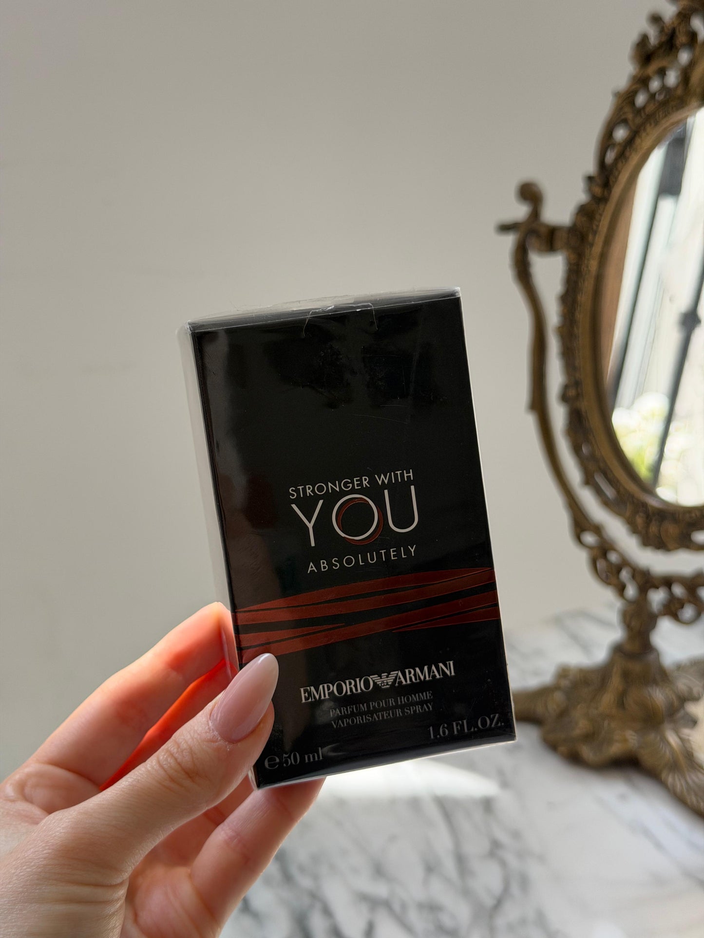 ARMANI Stronger With You Absolutely Parfum - Fresh, Spicy, Ambery Fragrance With a Captivating Rum Accord