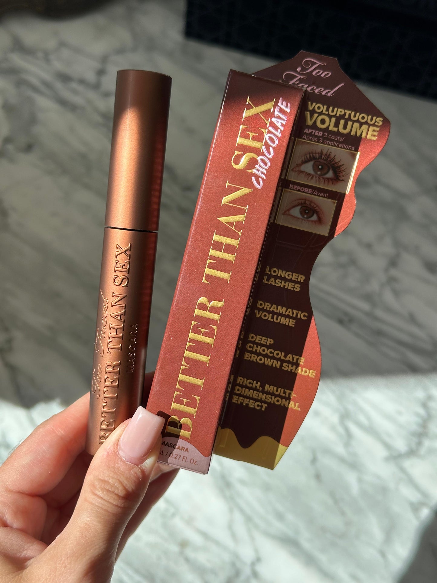 TOO FACED Better Than Sex Volumizing Mascara - Brown
Dramatic Volume & Longer Lashes