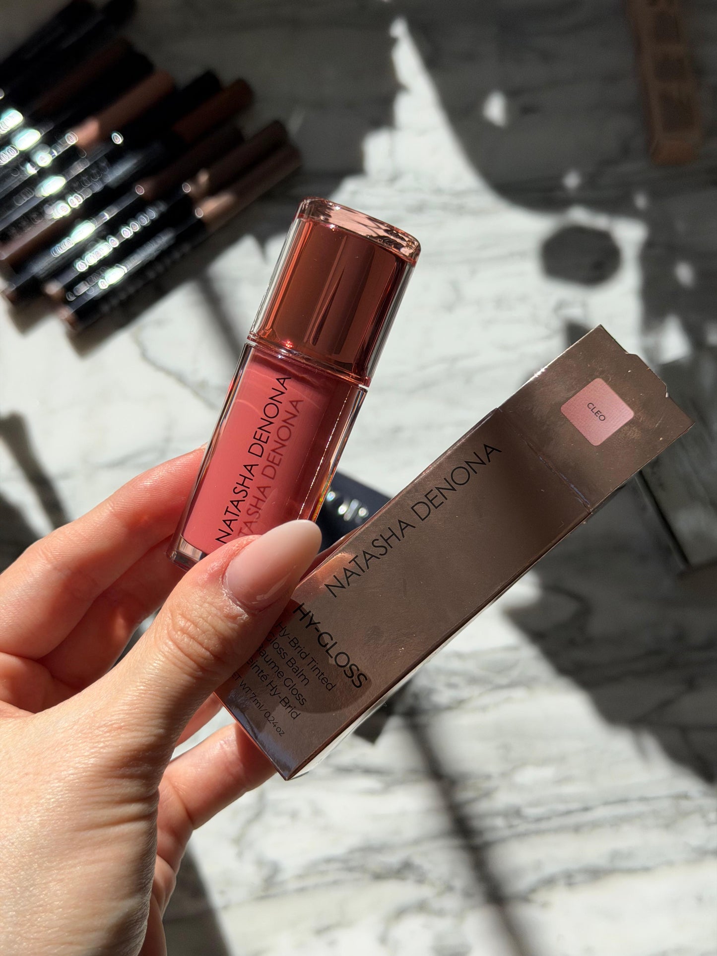 NATASHA DENONA Hy-Gloss
Hy-Brid Tinted Gloss Balm - Cleo