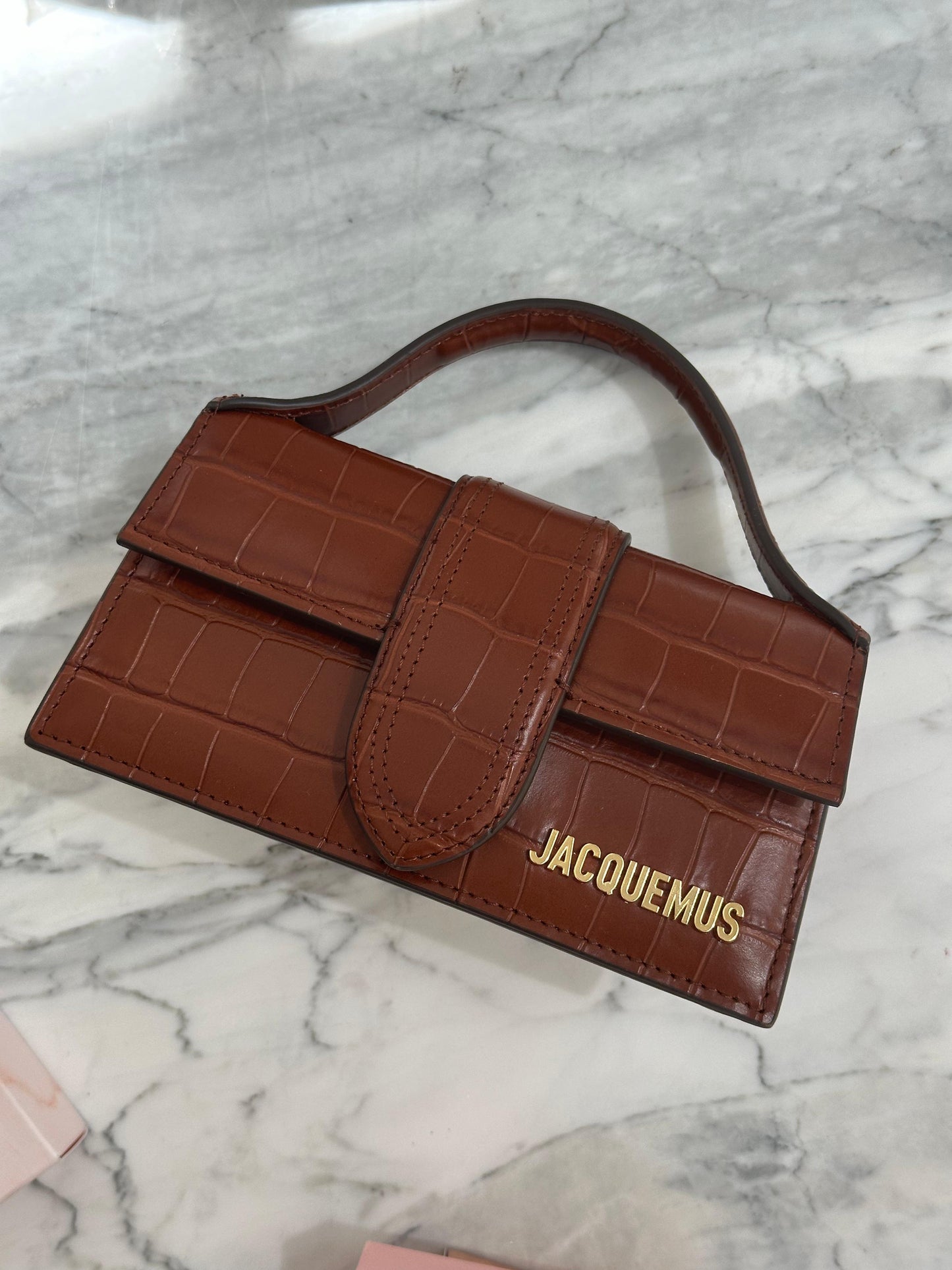 JACQUEMUS Bags
Le Bambino Light Brown Croco